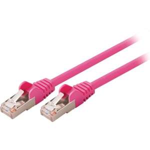 Valueline VLCP85121P05 netwerkkabel 0,5 m Cat5e SF/UTP (S-FTP) Roze