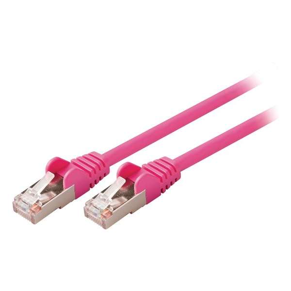 Valueline VLCP85121P05 netwerkkabel 0,5 m Cat5e SF/UTP (S-FTP) Roze