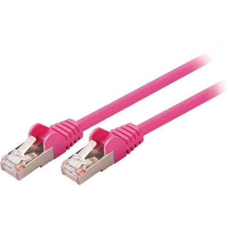 Valueline VLCP85121P05 netwerkkabel 0,5 m Cat5e SF/UTP (S-FTP) Roze