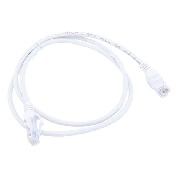 1 meter premium UTP kabel - Tot 1000 Mbps - Wit - Incl. RJ45 stekkers - Hoge kwaliteit