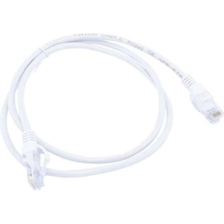 1 meter premium UTP kabel - Tot 1000 Mbps - Wit - Incl. RJ45 stekkers - Hoge kwaliteit