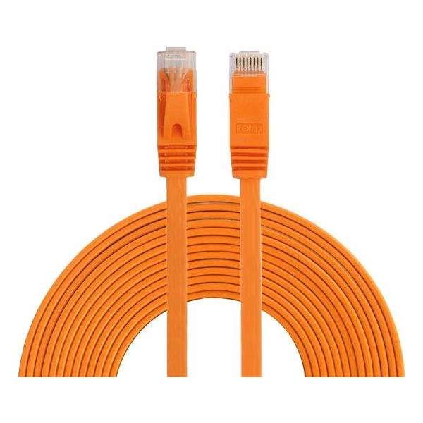 By Qubix internetkabel - 5 meter - oranje - CAT6 ethernet kabel - RJ45 UTP kabel met snelheid van 1000Mbps