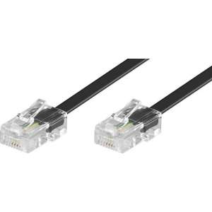 S-Impuls RJ45 - RJ45 4-aderige ISDN telefoonkabel / zwart - 20 meter