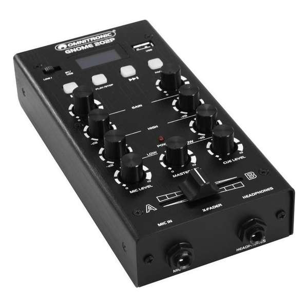 OMNITRONIC Mengpaneel - Audio mixer GNOME-202P Mini Mixer -  black