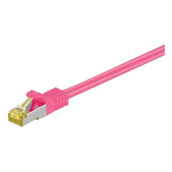 Goobay RJ-45 CAT7 25m netwerkkabel S/FTP (S-STP) Magenta