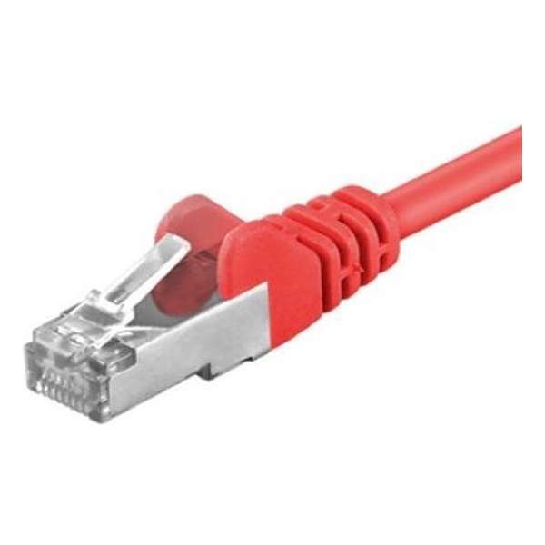 Wentronic CAT 5-025 FTP Red 0.25m