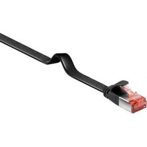 Goobay RJ45/RJ45, 3 m netwerkkabel Cat6 U/FTP (STP) Zwart