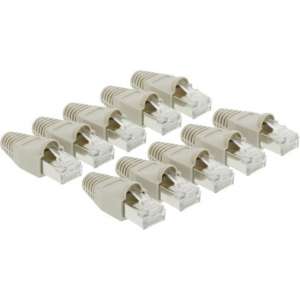 Connector RJ45 Solid UTP CAT5 Male Transparant/Grijs