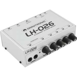 OMNITRONIC Mengpaneel - Audio mixer LH-026 3-Channel Stereo Mixer
