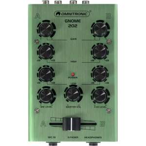 OMNITRONIC Mengpaneel - Audio mixer GNOME-202 Mini Mixer -  green