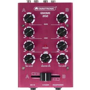 OMNITRONIC Mengpaneel - Audio mixer GNOME-202 Mini Mixer -  red