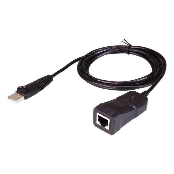 Aten UC232B-AT kabeladapter/verloopstukje USB RJ-45 (RS-232) Zwart