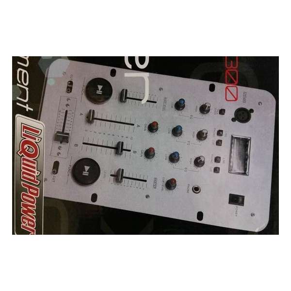 Liquid Power DJ300 Pro Mixer - Mengpaneel Stereo 3-Kanaals met 5 inputs