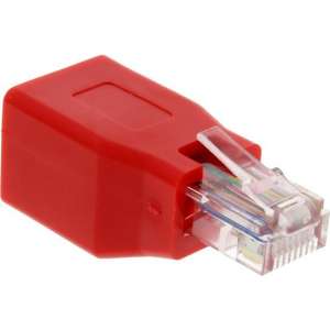 InLine 69994K kabeladapter/verloopstukje RJ-45 Rood