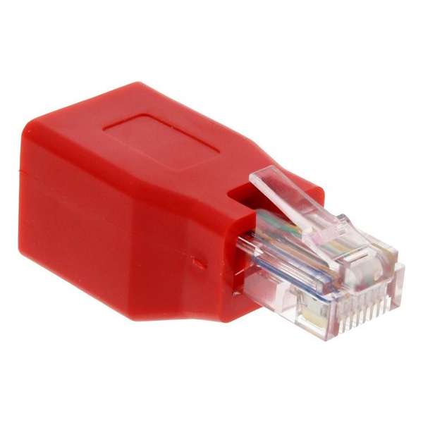 InLine 69994K kabeladapter/verloopstukje RJ-45 Rood