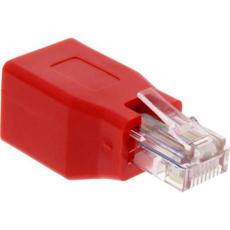 InLine 69994K kabeladapter/verloopstukje RJ-45 Rood