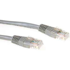 ACT CAT6 U/UTP netwerkkabel  5 meter - Grijs