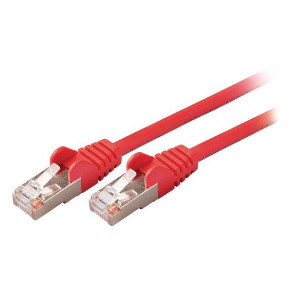 Valueline VLCP85121R30 netwerkkabel 3 m Cat5e SF/UTP (S-FTP) Rood