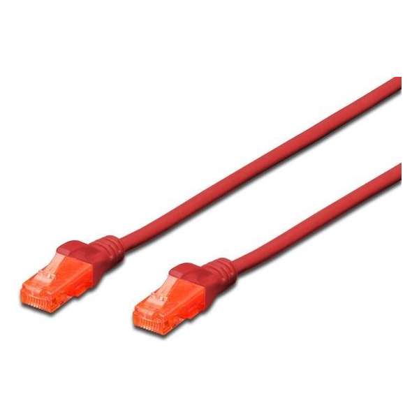 Digitus DK-1612-005/R netwerkkabel 0,5 m Cat6 U/UTP (UTP) Rood