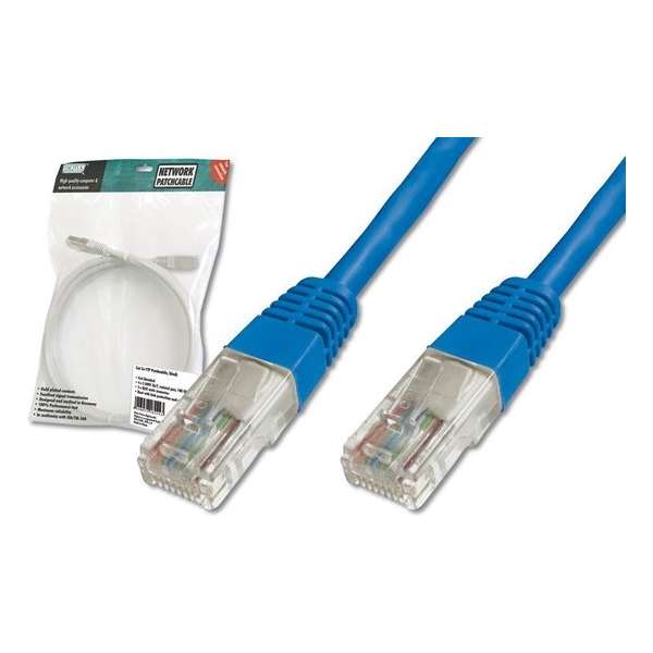 Digitus Patch Cable, SFTP, CAT5E, 0.5 M, blue netwerkkabel 0,5 m Blauw