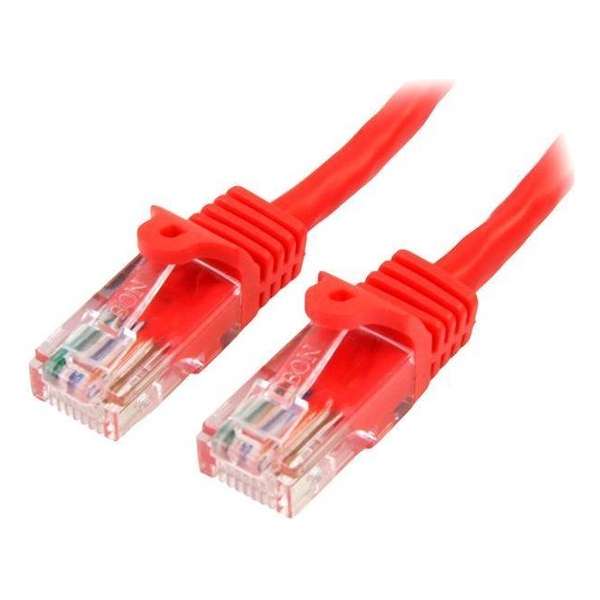 StarTech.com Cat5e Ethernet netwerkkabel met snagless RJ45 connectors UTP kabel 5m rood