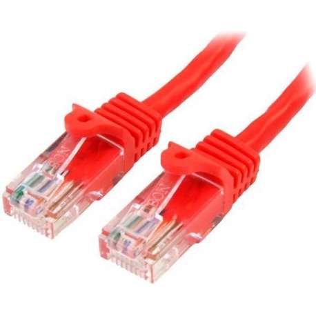 StarTech.com Cat5e Ethernet netwerkkabel met snagless RJ45 connectors UTP kabel 5m rood