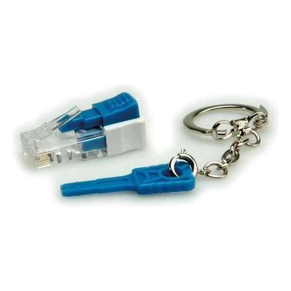 ROLINE Lockable RJ45 Plug with Key netwerkkabel Transparant