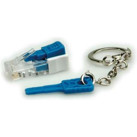 ROLINE Lockable RJ45 Plug with Key netwerkkabel Transparant