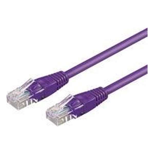 Wentronic CAT5E Netwerkkabel - RJ45 - Paars - 15 m