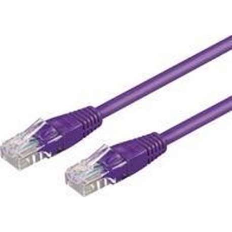 Wentronic CAT5E Netwerkkabel - RJ45 - Paars - 15 m