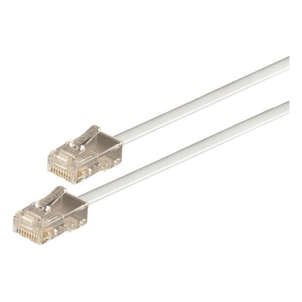 S-Impuls RJ45 - RJ45 4-aderige ISDN telefoonkabel / wit - 20 meter