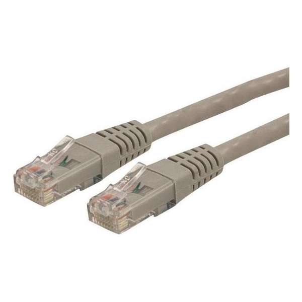 StarTech.com 15m Cat6 Gegoten RJ45 UTP Gigabit Netwerkkabel Grijs