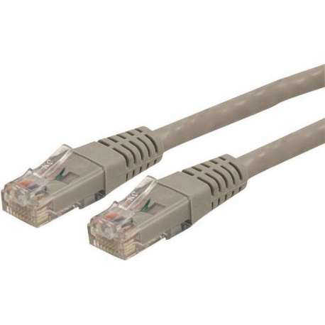 StarTech.com 15m Cat6 Gegoten RJ45 UTP Gigabit Netwerkkabel Grijs