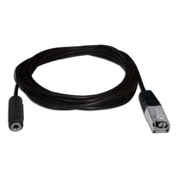 Cavus RJ45 naar 3,5mm Jack audio adapter voor B&O / zwart - 1,8 meter