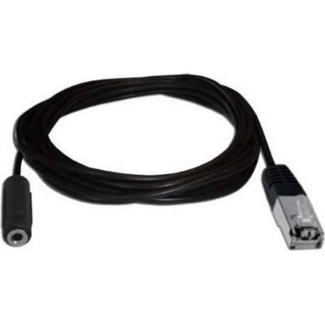 Cavus RJ45 naar 3,5mm Jack audio adapter voor B&O / zwart - 1,8 meter