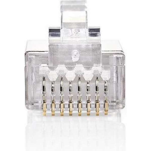 Nedis - Nedis CCGB89302ME Netwerkconnector Rj45 (8p8c) Male - 10 Stuks Metaal - 30 Dagen Niet Goed Geld Terug