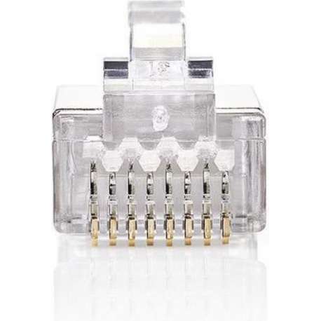 Nedis - Nedis CCGB89302ME Netwerkconnector Rj45 (8p8c) Male - 10 Stuks Metaal - 30 Dagen Niet Goed Geld Terug