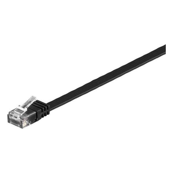 Wentronic CAT6 Netwerkkabel - RJ45 - Zwart - 0.5 m