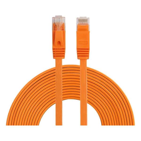 By Qubix internetkabel - 10 meter - oranje - CAT6 ethernet kabel - RJ45 UTP kabel met snelheid van 1000Mbps