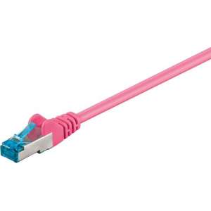 Goobay 5m CAT6a-500 netwerkkabel Magenta