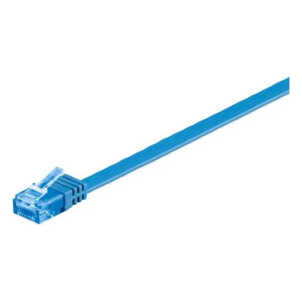 Wentronic CAT6A Netwerkkabel - RJ45 - Blauw - 7 m