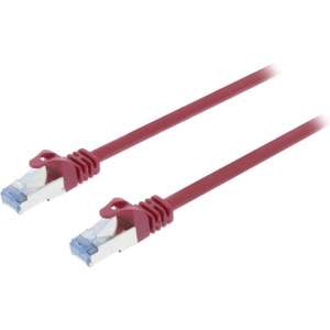 CAT6a S/FTP Netwerkkabel RJ45 (8/8) Male - RJ45 (8/8) Male 10.00 m Rood