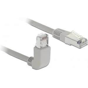 DeLOCK 0.5m Cat.6A SSTP netwerkkabel 0,5 m Cat6a S/FTP (S-STP) Grijs