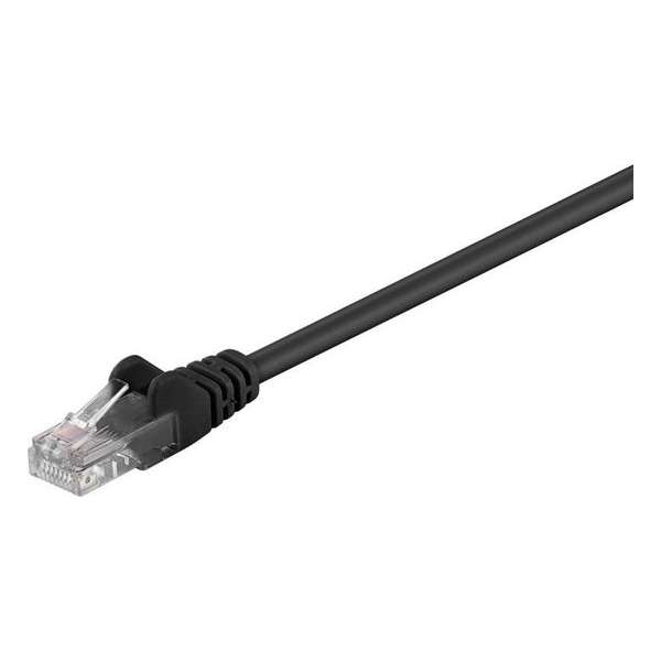 Wentronic CAT5E Netwerkkabel - RJ45 - Zwart - 2 m