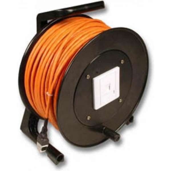 Techtube Pro - Haspel S/FTP CAT6 - oranje - 50 meter