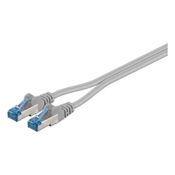 Goobay 93772 netwerkkabel 2 m Cat6a S/FTP (S-STP) Grijs