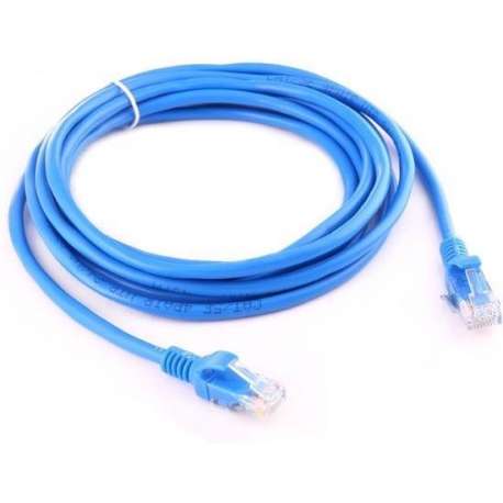 4m CAT5E Ethernet netwerk LAN internet kabel (1000 Mbit/s) - Blauw