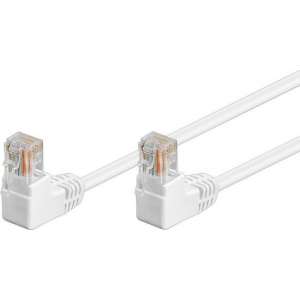 CAT5E Netwerkkabel - RJ45 - wit - 0.5 m