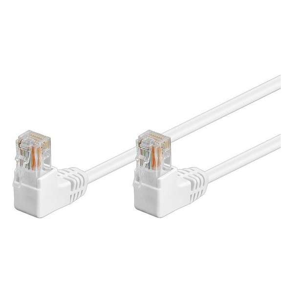 CAT5E Netwerkkabel - RJ45 - wit - 0.5 m