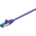 Goobay S/FTP CAT6a 10 Gigabit netwerkkabel / paars - LSZH - 2 meter